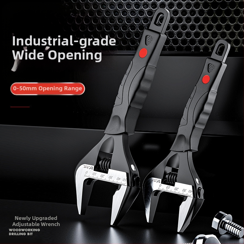 Ρυθμιζόμενο κλειδί βιομηχανικής ποιότητας, γενικής χρήσης, για στενούς χώρους, με κοντή λαβή, κατάλληλο για μπάνιο