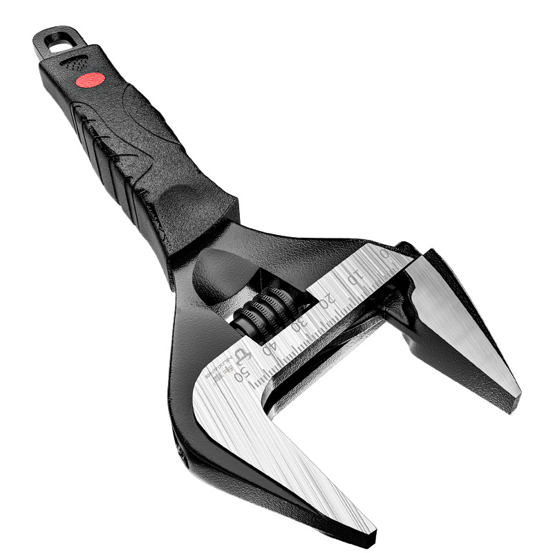 Ρυθμιζόμενο κλειδί βιομηχανικής ποιότητας, γενικής χρήσης, για στενούς χώρους, με κοντή λαβή, κατάλληλο για μπάνιο