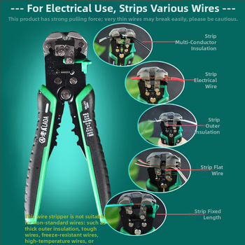 Old A Višenamjenski automatski odvijač za izoliranje žica, alat za električare, model LA815138, težina 0,35 kg