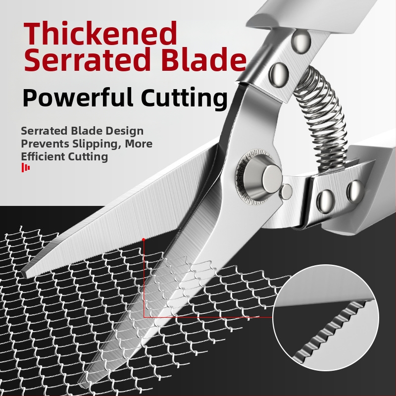 Pramoninės metalinės žirklės – daugiapraktiškos aviacinės žirklės plieninėms lakštams, Oudisi