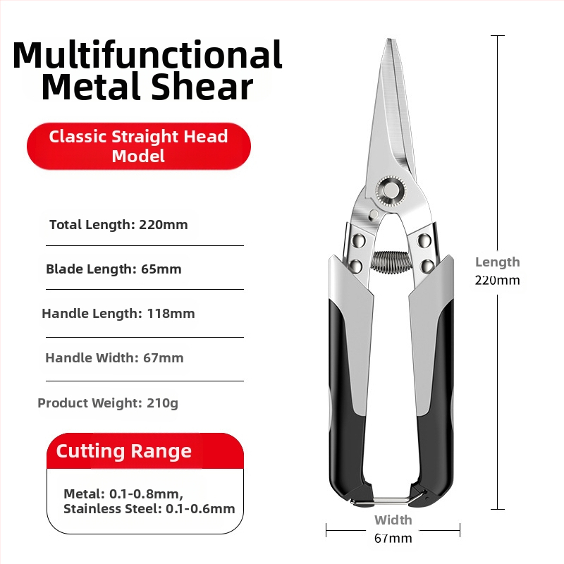 Pramoninės metalinės žirklės – daugiapraktiškos aviacinės žirklės plieninėms lakštams, Oudisi