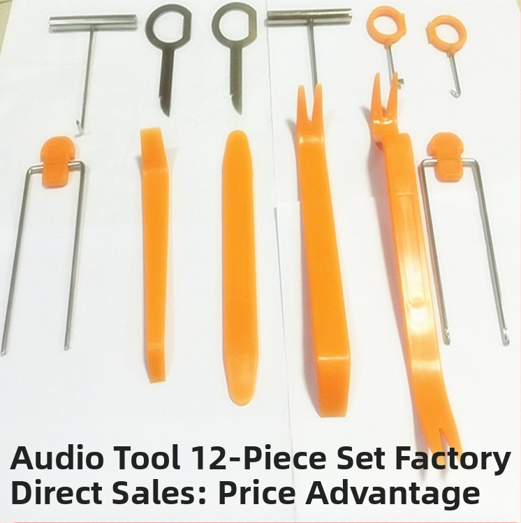 12 части комплект за автомобилно аудио инструменти за демонтаж и монтаж на говорители (Марка BC; Материал: пластмаса)