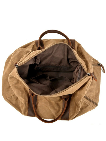 Τσαντα γυμναστικής από καμβά με διαχωρισμό υγρών-ξηρών, 20-35L, MAKETINA, vintage ταξιδιωτική τσάντα