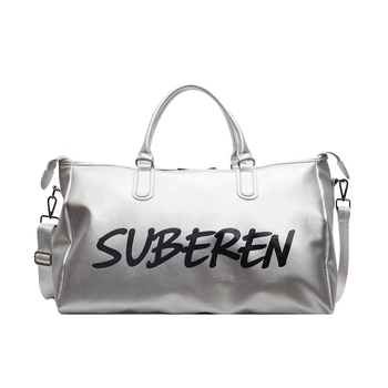 Ντουφελ τσάντα ταξιδιού με μεγάλη χωρητικότητα 20–35L, PU ύλικό, αναπνεύσιμη, εκτύπωση με γράμματα, street-style σχεδίαση