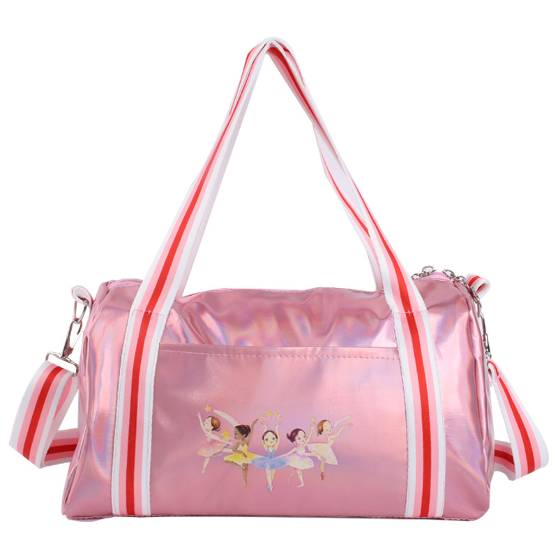 Τσάντα χορού για κορίτσια από PU, μεγάλη χωρητικότητα, καμπύλη ιμάντας ώμου, επένδυση νάιλον, μοντέλο με γράμματα (Υλικό PU; Εσωτερική επένδυση νάιλον; Στιλ παιδικό; Χωρητικότητα Μεγάλη)
