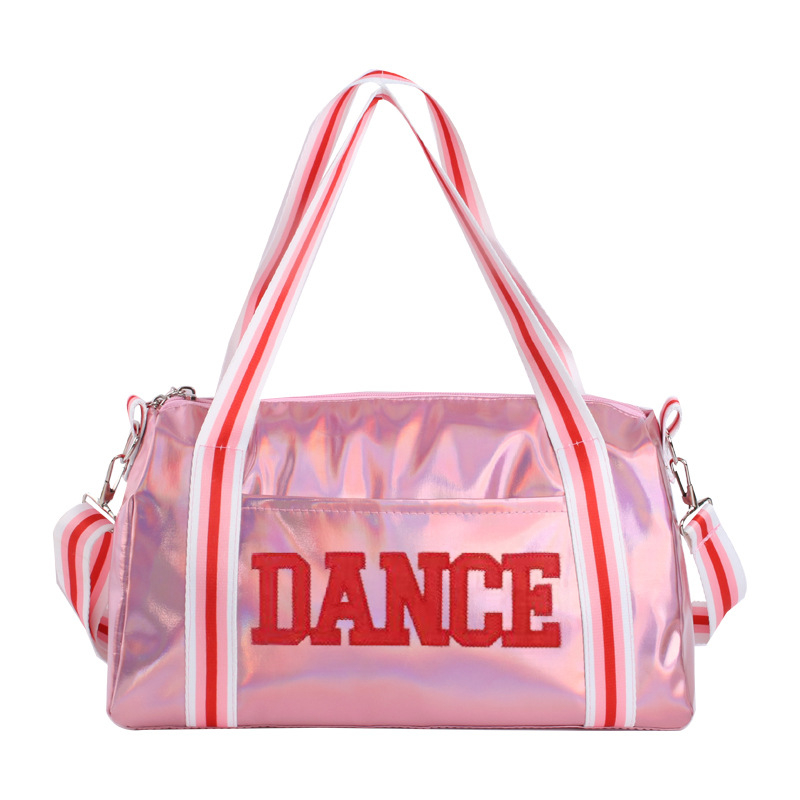 Τσάντα χορού για κορίτσια από PU, μεγάλη χωρητικότητα, καμπύλη ιμάντας ώμου, επένδυση νάιλον, μοντέλο με γράμματα (Υλικό PU; Εσωτερική επένδυση νάιλον; Στιλ παιδικό; Χωρητικότητα Μεγάλη)