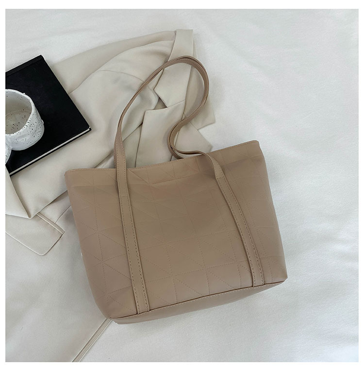 Geantă mică pătrată din PU, cu fermoar, buzunar interior cu fermoar, formă de geantă de cumpărături, bretele duble