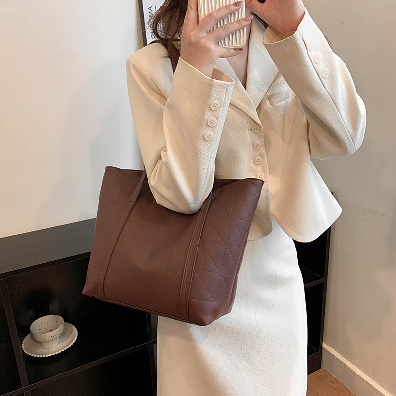 Geantă mică pătrată din PU, cu fermoar, buzunar interior cu fermoar, formă de geantă de cumpărături, bretele duble