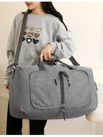 Τσάντα εξωτερικού ταξιδιού μεγάλης χωρητικότητας με διαχωρισμό στεγνό–υγρό, αδιάβροχη και επεκτάσιμη, PVC 36-55L