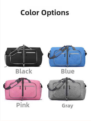 Τσάντα εξωτερικού ταξιδιού μεγάλης χωρητικότητας με διαχωρισμό στεγνό–υγρό, αδιάβροχη και επεκτάσιμη, PVC 36-55L