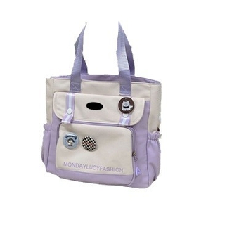 Нейлонова Tote чанта, свеж и сладък стил, за ежедневна употреба, лято 2024