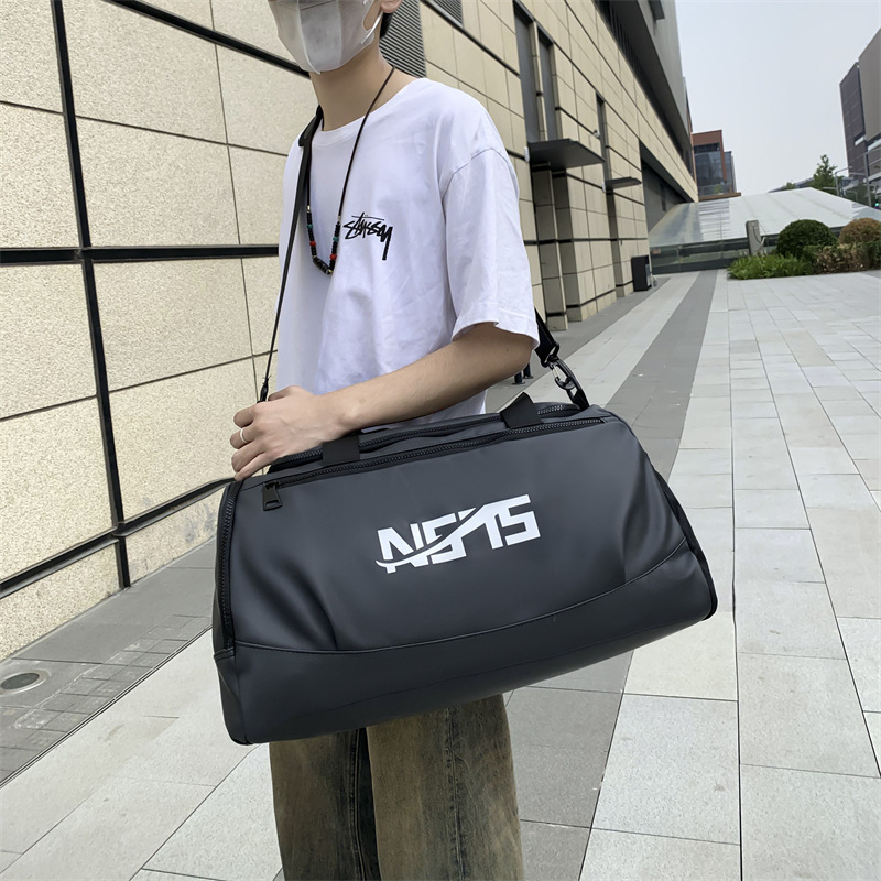 Ceļojumu dūfel soma ar gaisa spilvenu plecu siksnu, 36–55 L ietilpība, Oxford audums, elpojoša poliestera iekšējā apdare