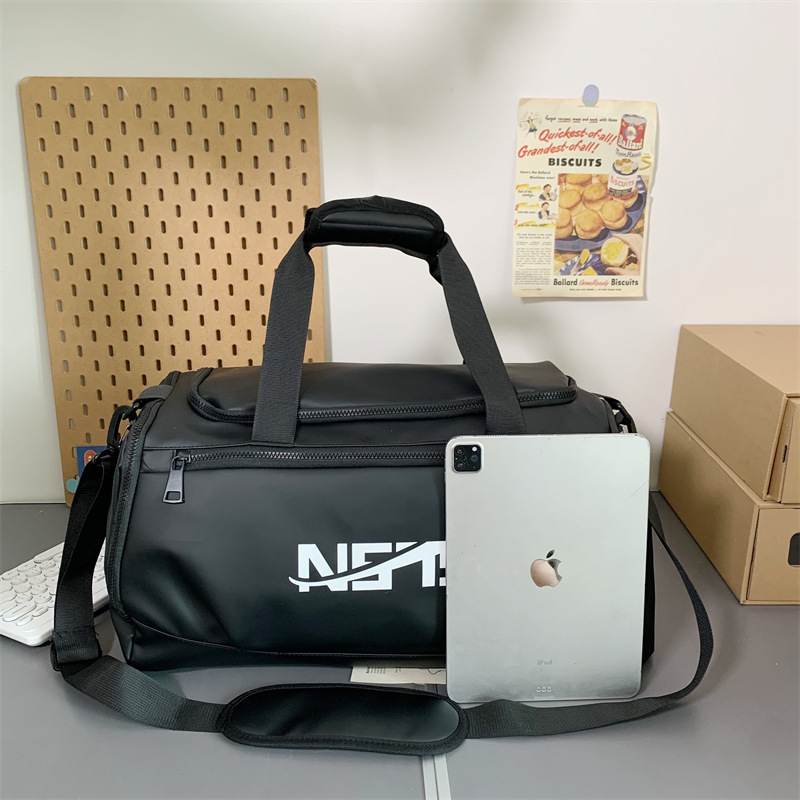 Ceļojumu dūfel soma ar gaisa spilvenu plecu siksnu, 36–55 L ietilpība, Oxford audums, elpojoša poliestera iekšējā apdare