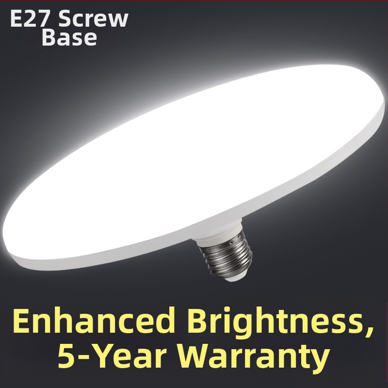 Λαμπτήρας LED σε σχήμα ιπτάμενου δίσκου με βάση E27, 80W, 220V, αλουμινένιο περίβλημα