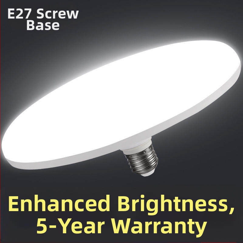 Λαμπτήρας LED σε σχήμα ιπτάμενου δίσκου με βάση E27, 80W, 220V, αλουμινένιο περίβλημα