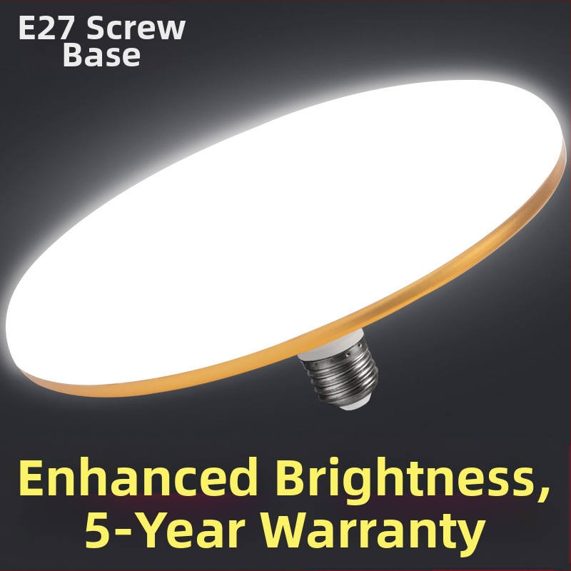 Λαμπτήρας LED σε σχήμα ιπτάμενου δίσκου με βάση E27, 80W, 220V, αλουμινένιο περίβλημα