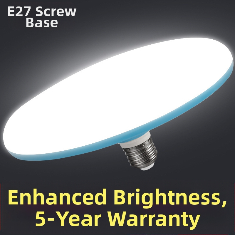 Λαμπτήρας LED σε σχήμα ιπτάμενου δίσκου με βάση E27, 80W, 220V, αλουμινένιο περίβλημα