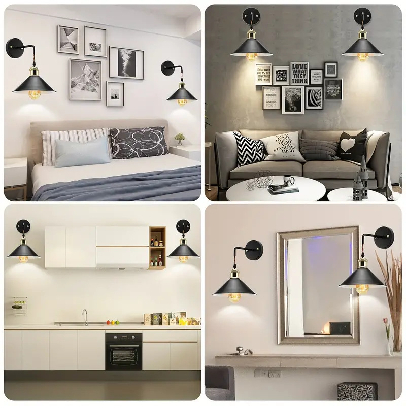 Sienas lampa, nordiskā stila dzelzs māksla, LED apgaismojums, 220V, Enjoy Lighting