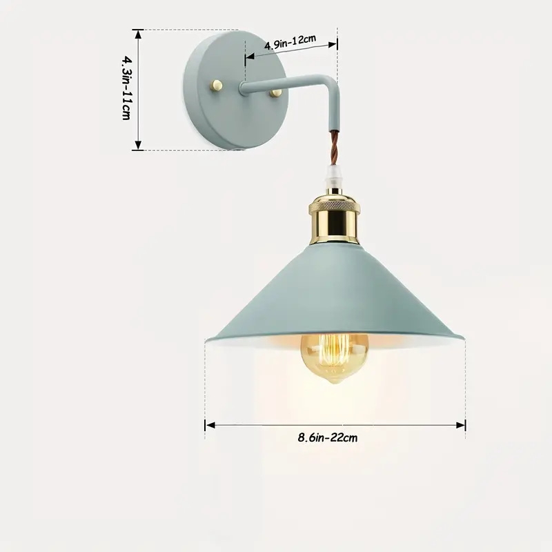 Sienas lampa, nordiskā stila dzelzs māksla, LED apgaismojums, 220V, Enjoy Lighting