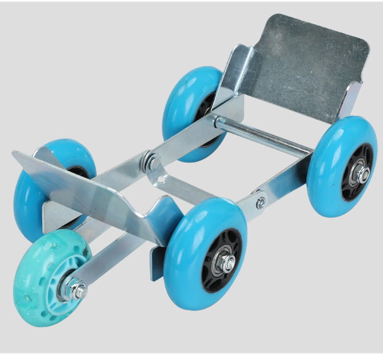 Електрически триколесен усилвател: високовъглеродна стомана, сгъваеми износоустойчиви колела, 360° завъртане, преносим дизайн