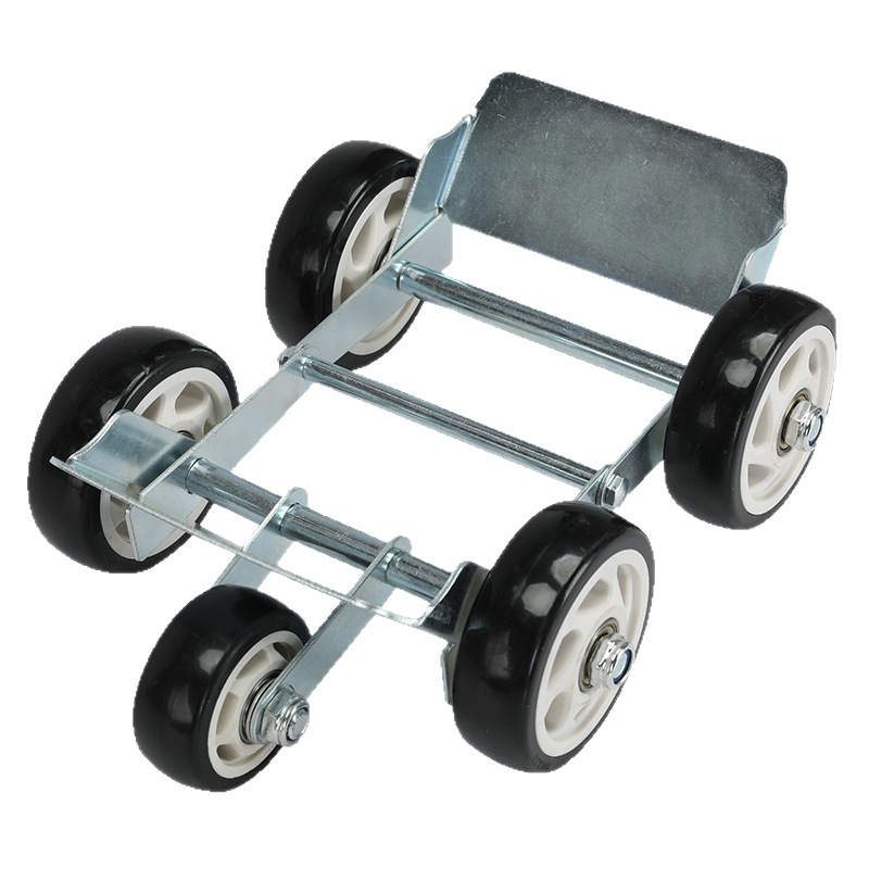 Електрически триколесен усилвател: високовъглеродна стомана, сгъваеми износоустойчиви колела, 360° завъртане, преносим дизайн