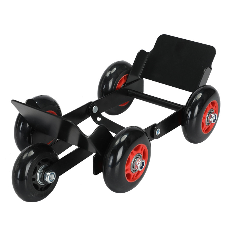 Електрически триколесен усилвател: високовъглеродна стомана, сгъваеми износоустойчиви колела, 360° завъртане, преносим дизайн