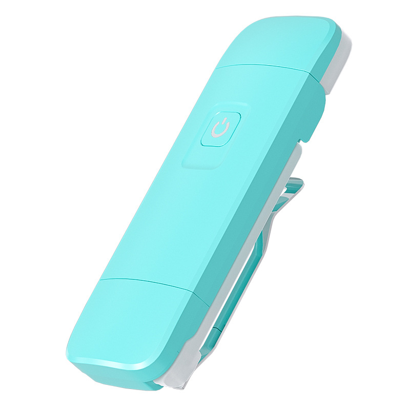 Лампа за четене с клип за книга, вградена батерия, USB презареждаща, сгъваема за бюро, защита на очите