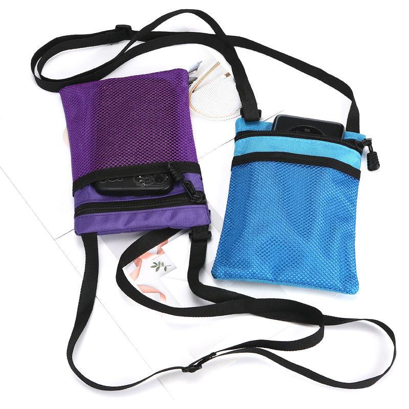 KUJING mobiliojo telefono dėklas, Oxford audinys, užtrauktukas, vertikalus kvadrato dizainas, ID kišenė