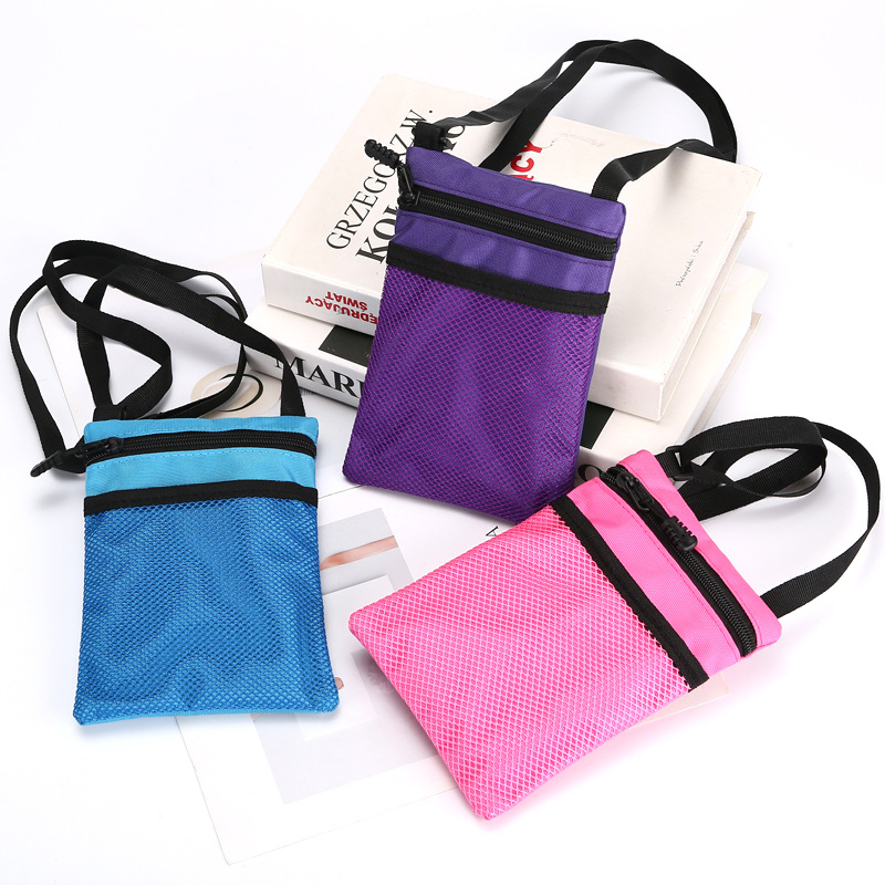 KUJING mobiliojo telefono dėklas, Oxford audinys, užtrauktukas, vertikalus kvadrato dizainas, ID kišenė