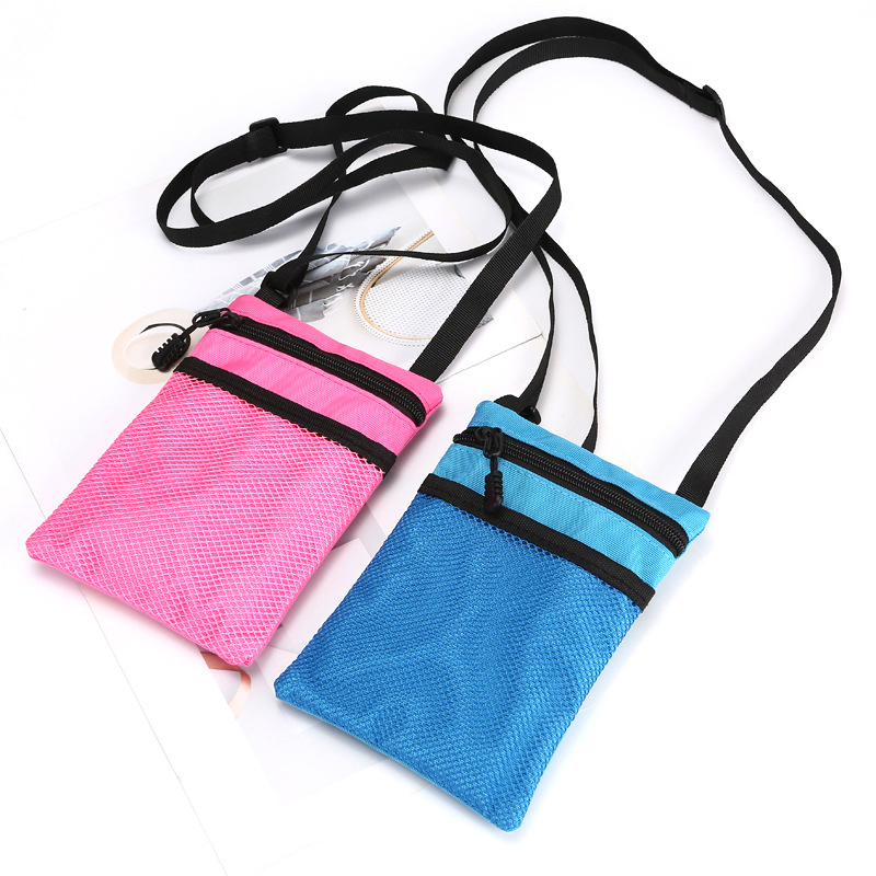 KUJING mobiliojo telefono dėklas, Oxford audinys, užtrauktukas, vertikalus kvadrato dizainas, ID kišenė