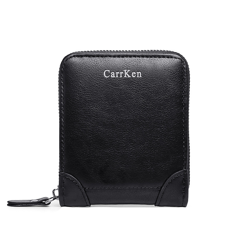 Vyrų kompakti PU odos piniginė, miesto paprastumas, CarrKen, 2023 m. pavasaris