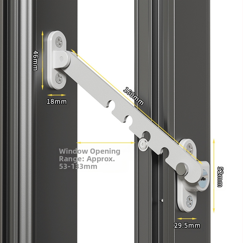 Jiasibei карбонова стомана ограничител за врати и прозорци и безопасен заключващ механизъм – FT903/FT904, ветроустойчив държач