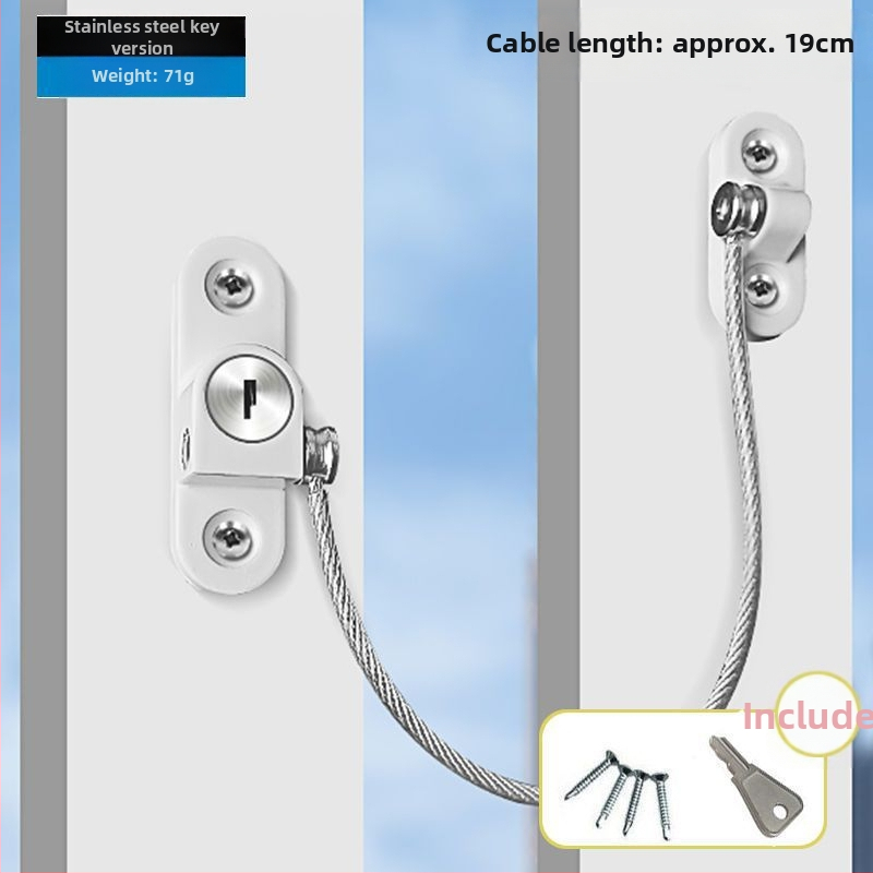 Κλειδαριά ασφαλείας παραθύρου για παιδιά, μοντέλο 812, από κράμα αλουμινίου, περιοριστής ασφαλείας για συρόμενο παράθυρο