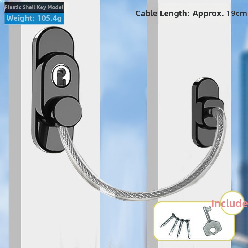 Κλειδαριά ασφαλείας παραθύρου για παιδιά, μοντέλο 812, από κράμα αλουμινίου, περιοριστής ασφαλείας για συρόμενο παράθυρο