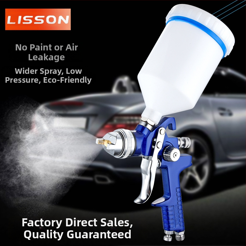 H827 HVLP purškimo pistole — aukšta atomizacija, pneumatinis valdymas, tinka automobilių galiniam lakavimui, gruntui ir baldų dažams