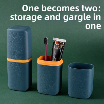 Kelioninis plastikinis dantų šepetėlių laikiklis, skirtas elektrinei dantų šepetėlei, su logotipo spausdinimu ir personalizavimo galimybėmis