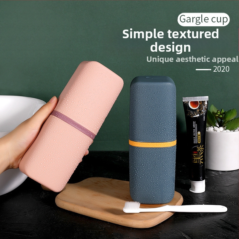 Пътуващ пластмасов държател за четки за зъби с отдел за електрическа четка, печат на лого и възможности за персонализация