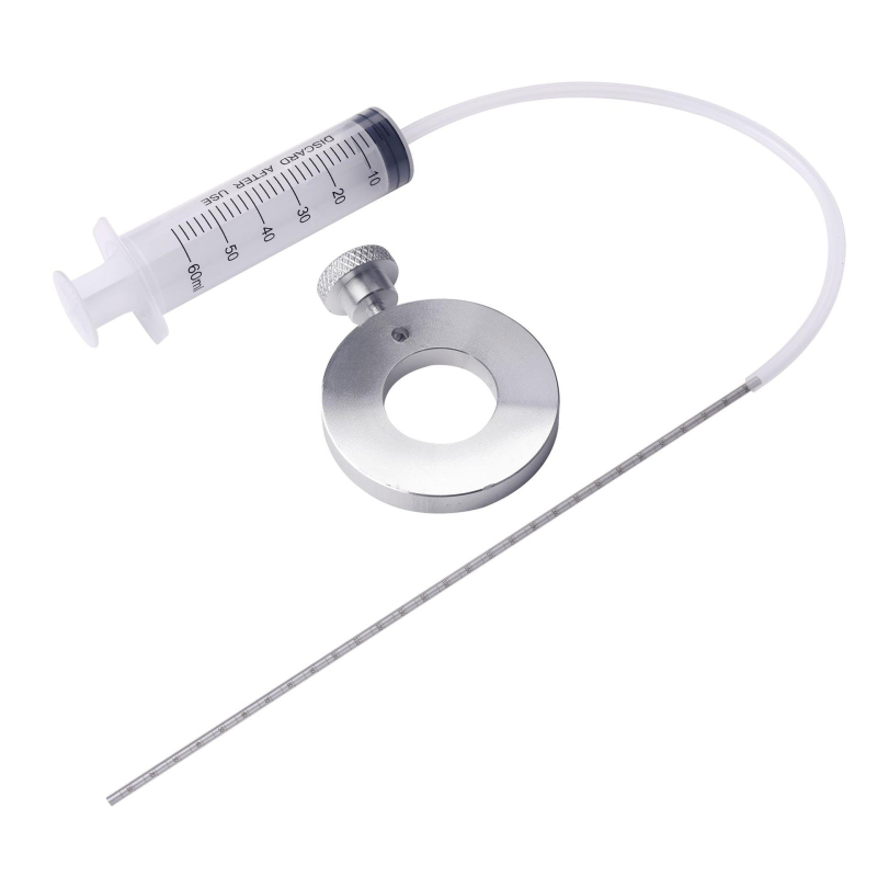 Elülső villaolaj-injektáló 3 részes szerszámkészlet motorkerékpárhoz: tartalmazza a villa rugó nyomó és deflációs eszközt; anyag: műanyag+fém