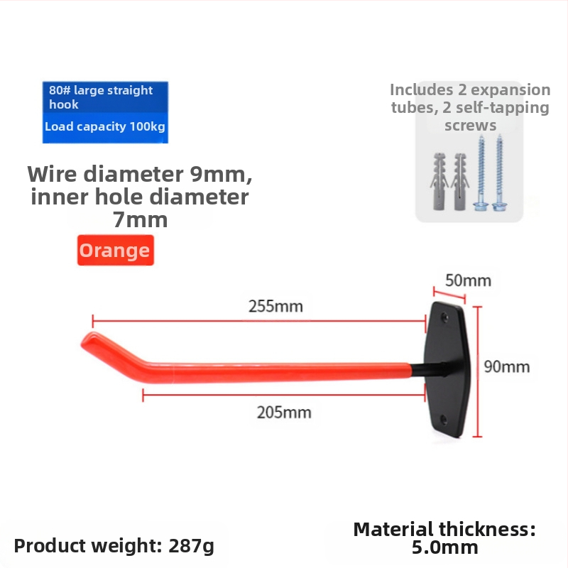 Sieninių kabliukų rinkinys — vieno kabliuko, šiuolaikiško minimalistinio stiliaus (Medžiaga: anglies plienas; Apkrova: 30 kg ar daugiau; Produkto kategorija: įprastas kabliukas)