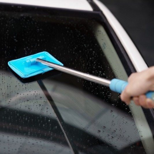 RUIDA nerūsējošā tērauda auto tīrīšanas rīks, daudzfunkcionāls vienpusējs tīrītājs priekš vējstikla un atpakaļskata spoguļa, manuāls