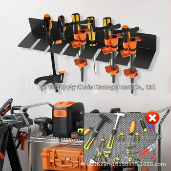 Επιτοίχιος αποθηκευτικός χώρος εργαλείων, βαρέως τύπου από ανθρακούχο χάλυβα, μονό επίπεδο, εγκατάσταση με βίδες