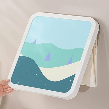 Sieninis vonios baldų drabužių spintelė, atspari vandeniui, be gręžimo, sulankstoma, iš plastiko, šiuolaikinio minimalistinio stiliaus.