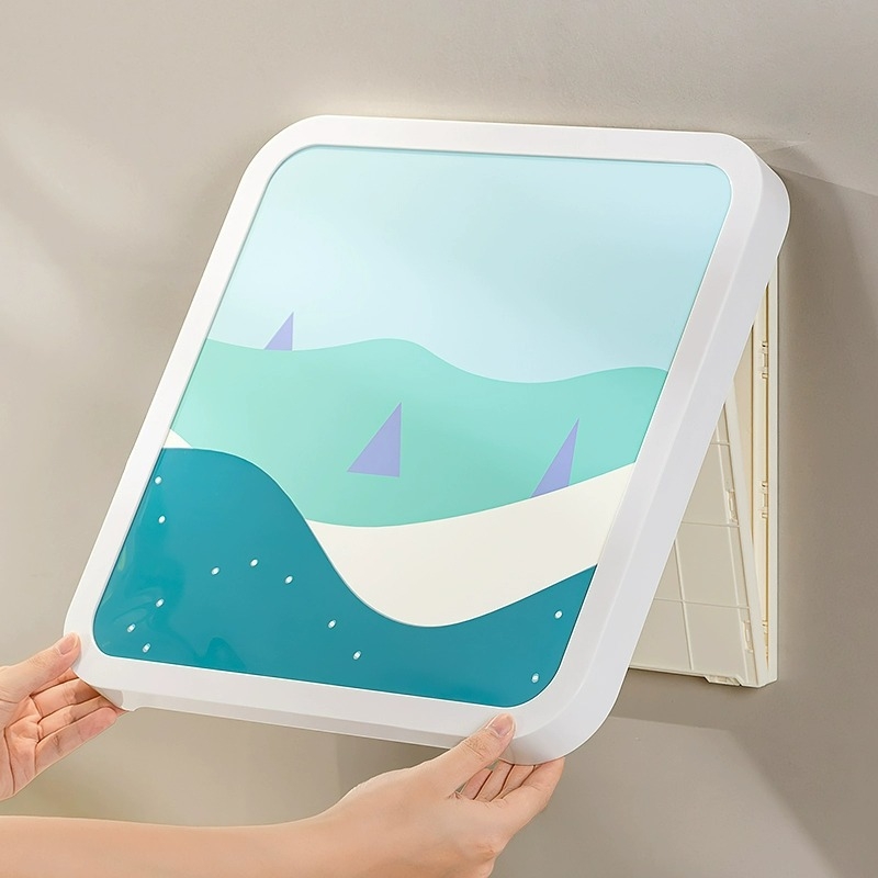 Sieninis vonios baldų drabužių spintelė, atspari vandeniui, be gręžimo, sulankstoma, iš plastiko, šiuolaikinio minimalistinio stiliaus.