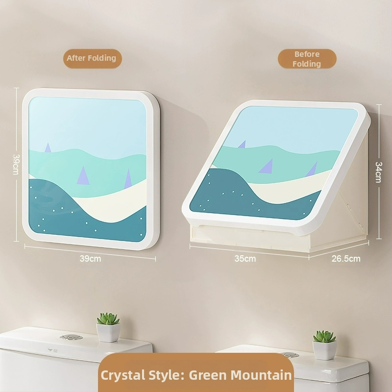 Sieninis vonios baldų drabužių spintelė, atspari vandeniui, be gręžimo, sulankstoma, iš plastiko, šiuolaikinio minimalistinio stiliaus.