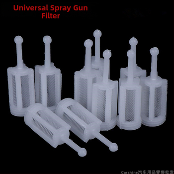 Филтър за спрей пистолет със вградена горна чашка – филтър срещу примеси за автомобилни бои и дървени покрития, артикул xzf609343436143