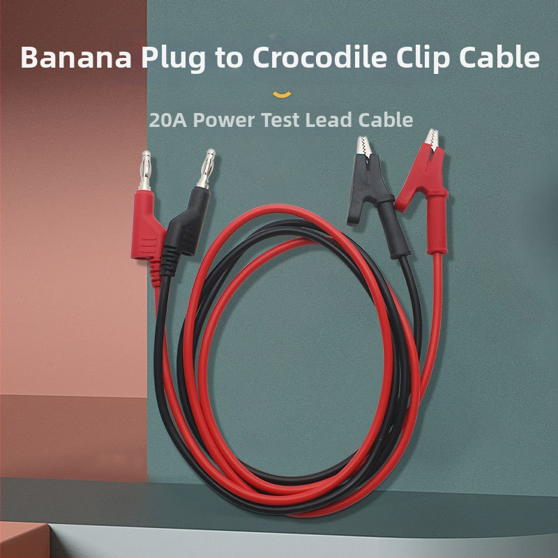 Тестова линия за мултиметър със двойни крокодилски щипки, PVC, марка Shengen Star, модел Double-headed alligator clip line, тегло 113 г