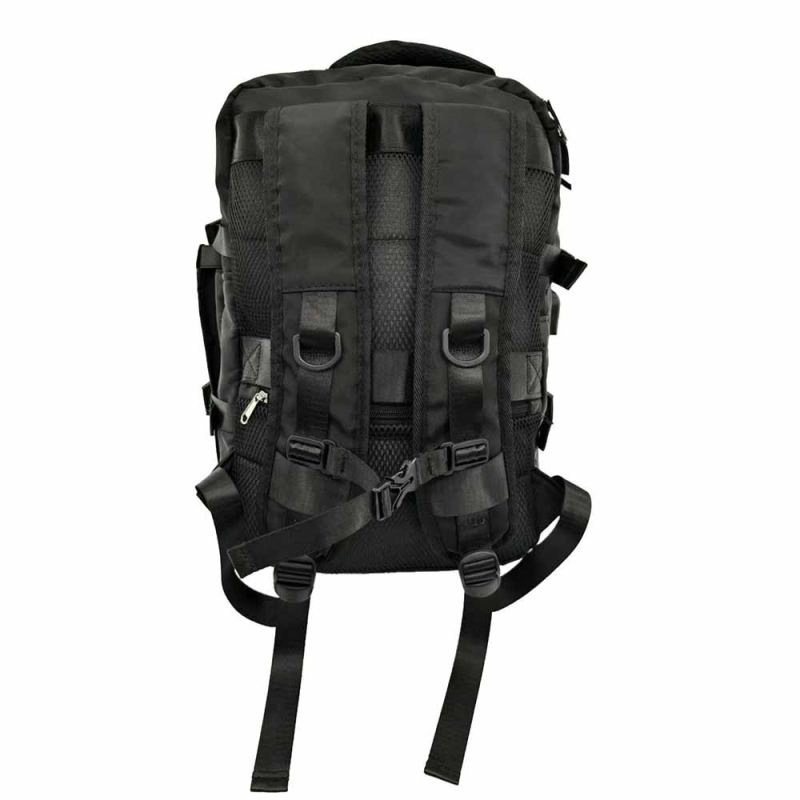 Ceļojumu mugursoma unisex, paplašināma 20–35L, piemērota 10 collu klēpjdatoram, elpojošas siksnas ar gaisa spilveniem, poliesters