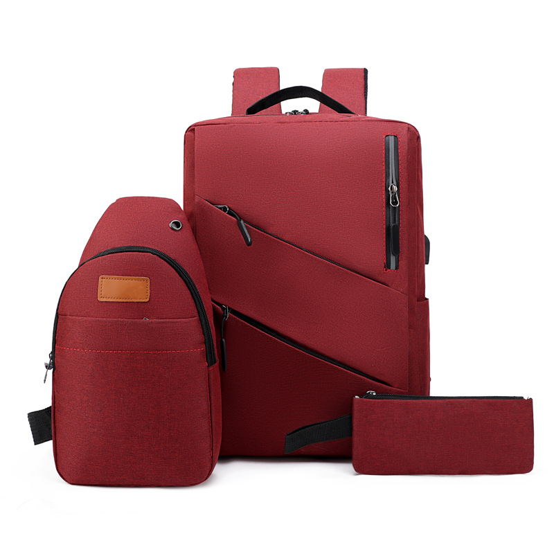 Σακίδιο πλάτης για επιχειρηματικά ταξίδια με φόρτιση USB, αντί-κλοπή, θήκη φορητού υπολογιστή, ανθεκτικό ύφασμα Oxford, χωρητικότητα κάτω από 20L