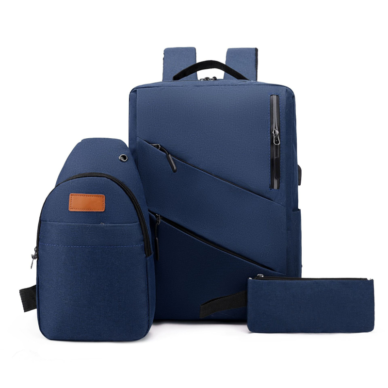 Σακίδιο πλάτης για επιχειρηματικά ταξίδια με φόρτιση USB, αντί-κλοπή, θήκη φορητού υπολογιστή, ανθεκτικό ύφασμα Oxford, χωρητικότητα κάτω από 20L