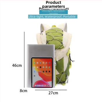 Piedzīvojumu mugursoma pārgājieniem un velobraukšanai – ūdensnecaurlaidīga, viegla, muguras aizsardzība, sausais/mitrs atdalīšana, nakts drošībai atstarotāji